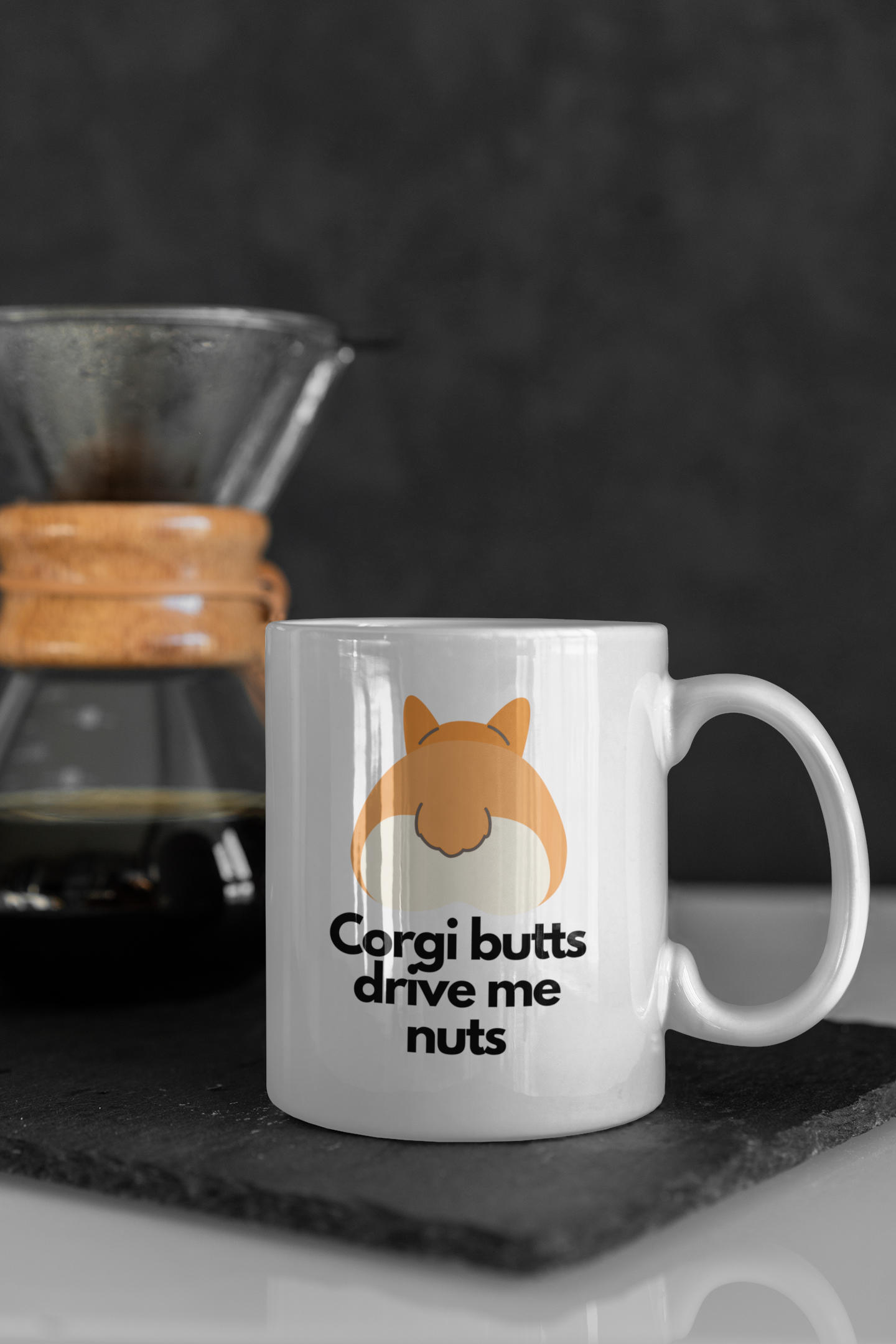 'Corgi Butts Drive Me Nuts' Ceramic Mug 11oz