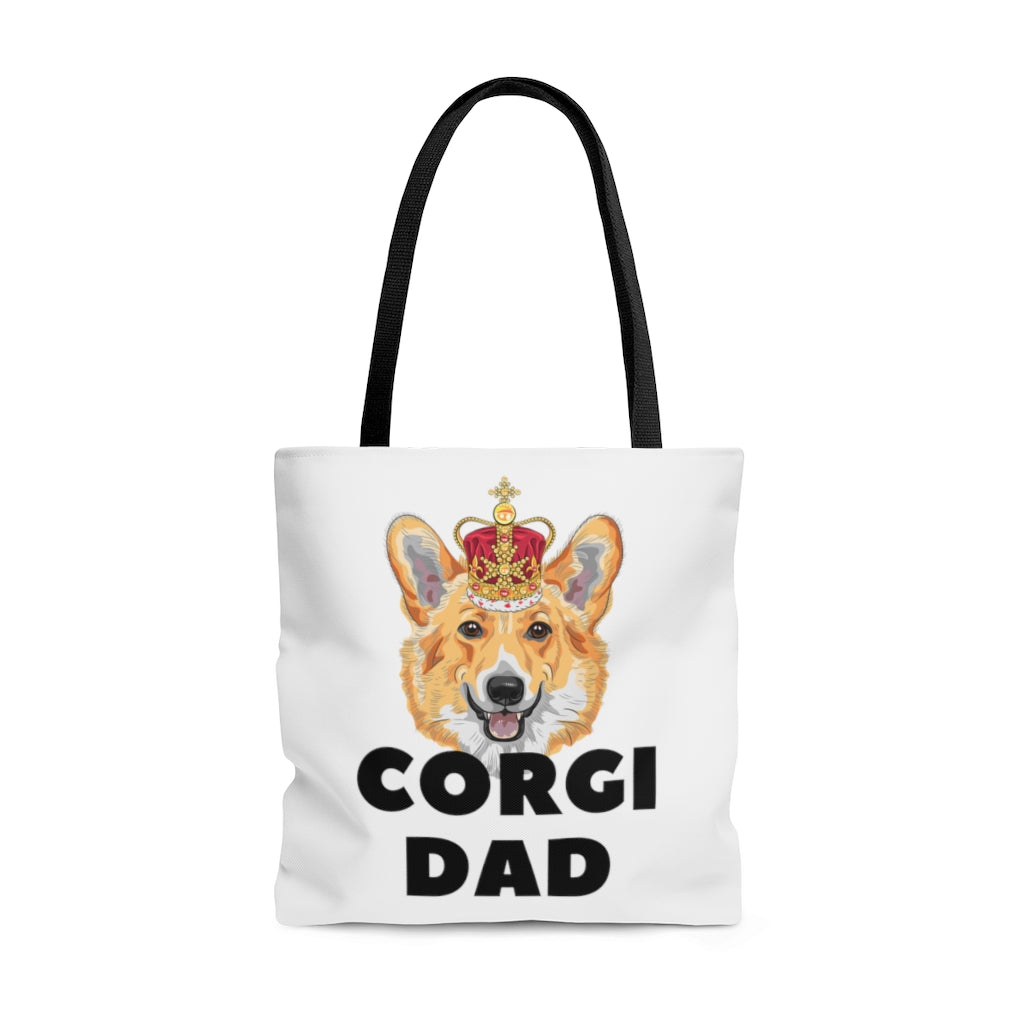 'King Corgi Dad' Tote Bag