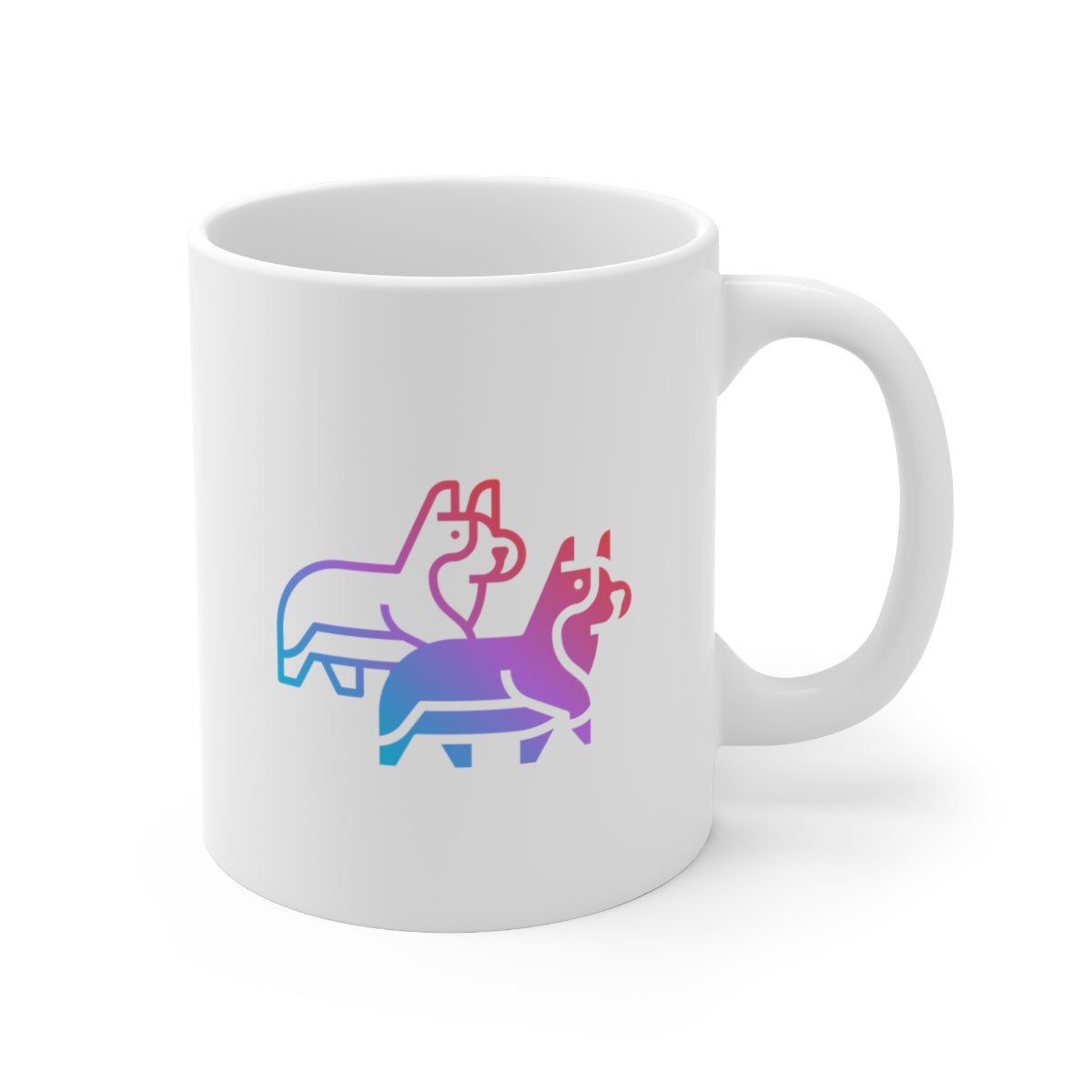 'Deco Corgi' Ceramic Mug 11oz