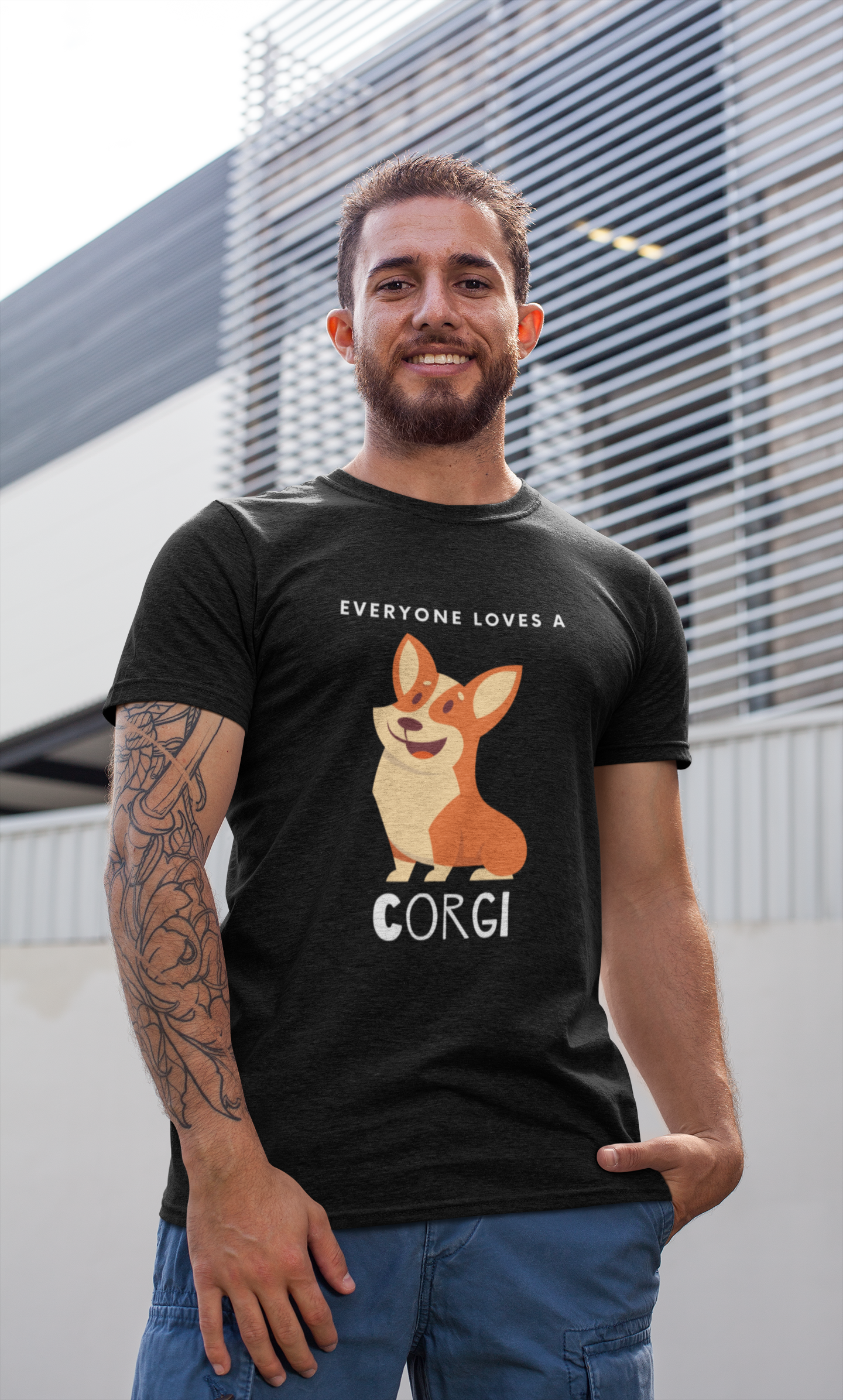 'Everyone Loves A Corgi' Short-Sleeve Unisex T-Shirt