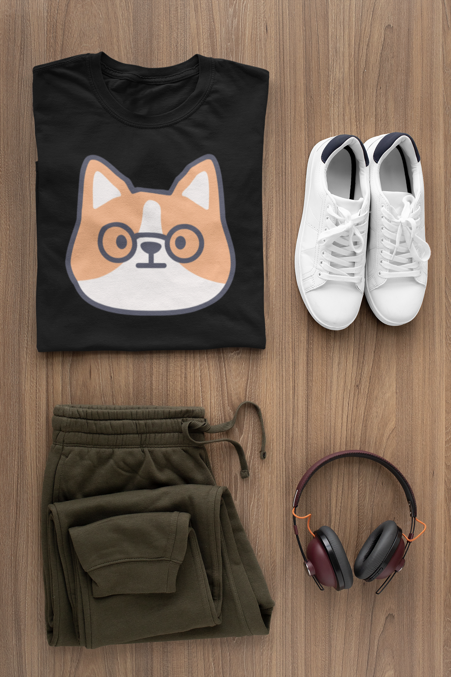 'Nerdy Corgi' Short-Sleeve Unisex T-Shirt