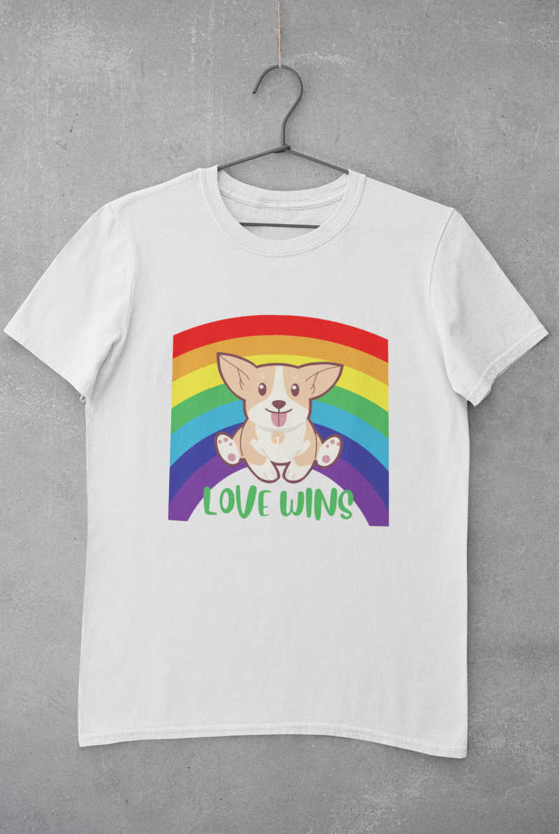 'Love Wins' Unisex Jersey Short Sleeve T-Shirt