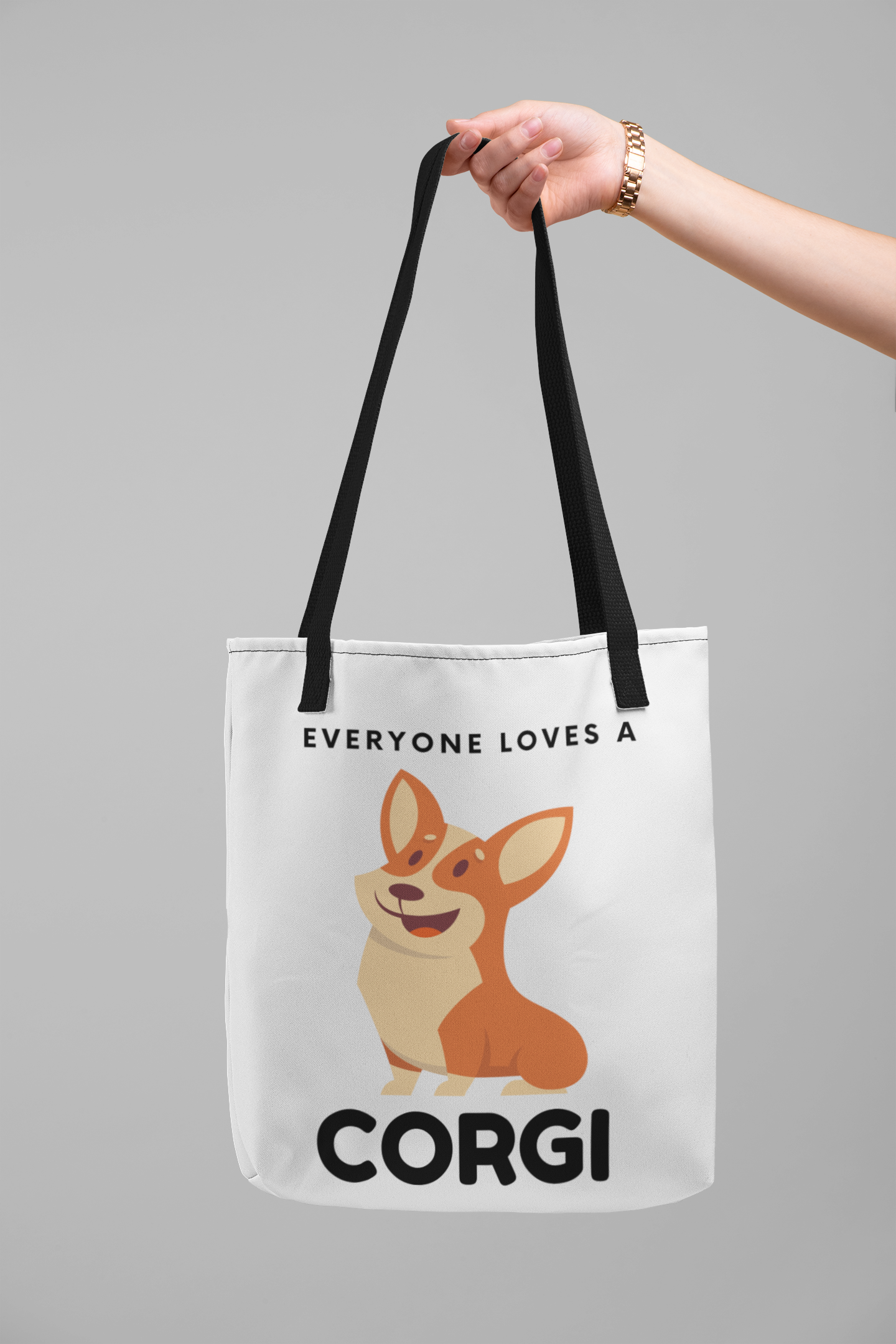 'Everyone Loves A Corgi' Tote Bag