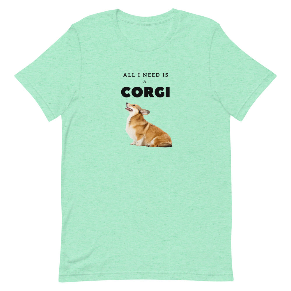 'All I Need is a Corgi' Short-Sleeve Unisex T-Shirt