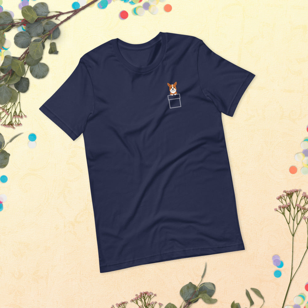 'Pocket Corgi 2' Short-Sleeve Unisex T-Shirt