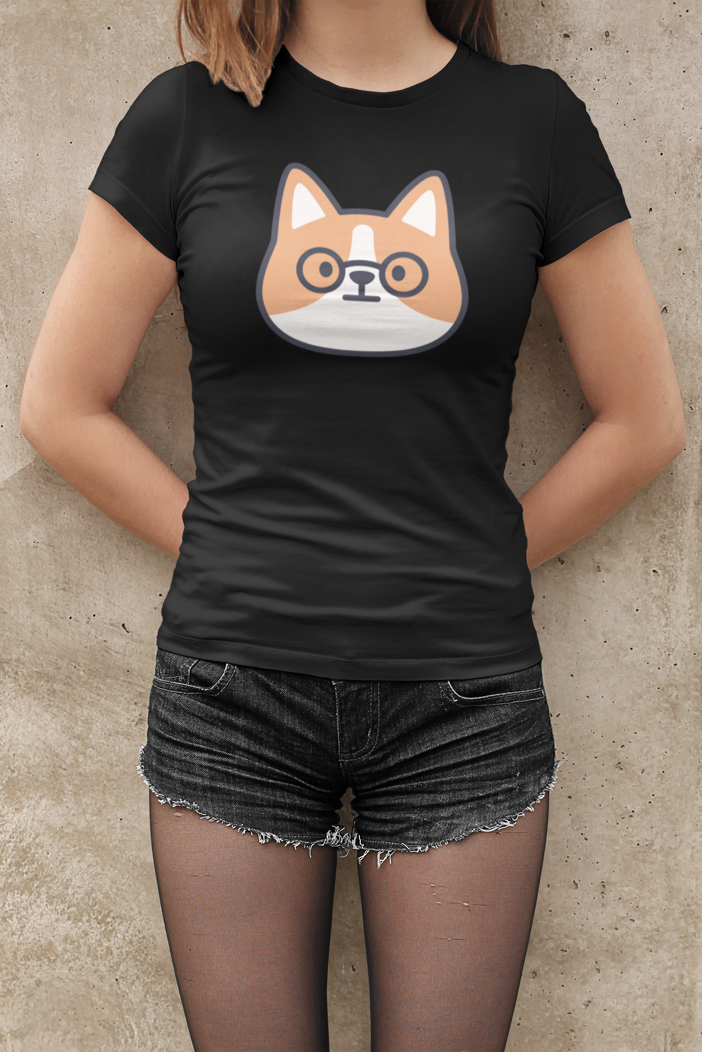 'Nerdy Corgi' Short-Sleeve Unisex T-Shirt