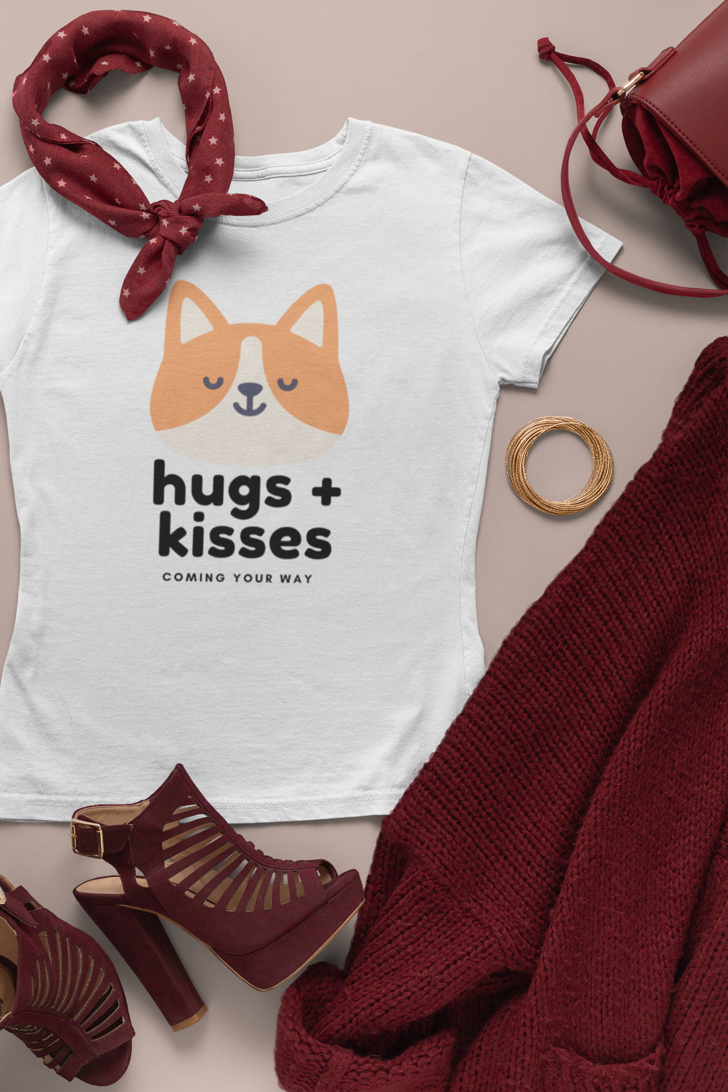 'Hugs + Kisses' Short-Sleeve Unisex T-Shirt