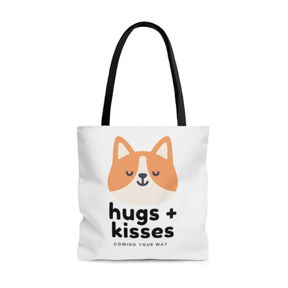 'Hugs + Kisses' Tote Bag