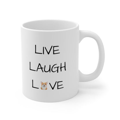 'Live Laugh Love' Ceramic Mug 11oz