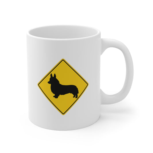 'Corgi Crossing' Ceramic Mug 11oz