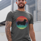 'Colorful Retro Corgi' Unisex Jersey Short Sleeve T-Shirt