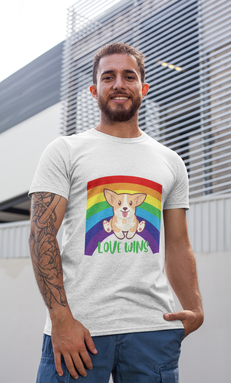 'Love Wins' Unisex Jersey Short Sleeve T-Shirt