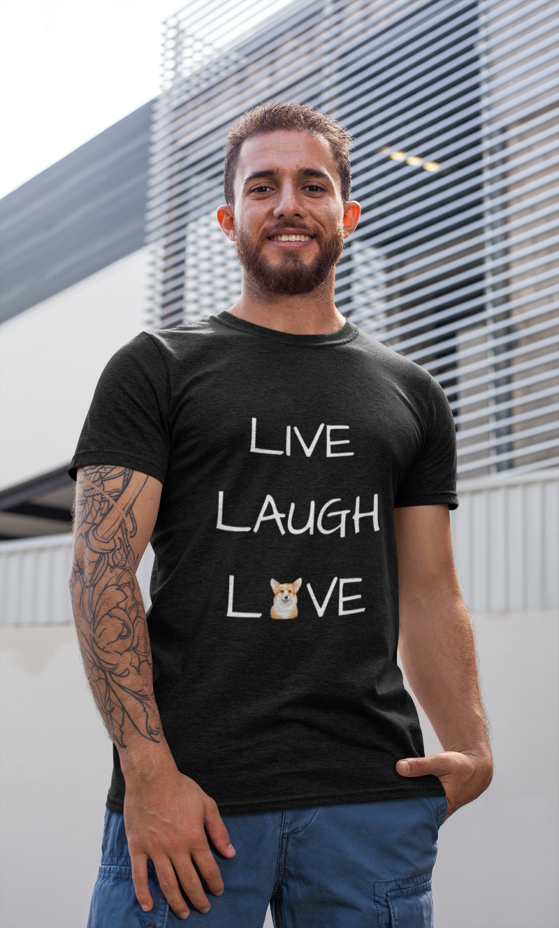 'Live Laugh Love' Unisex Jersey Short Sleeves T-Shirt