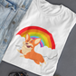 'Rainbow Corgi' Short-Sleeve Unisex T-Shirt