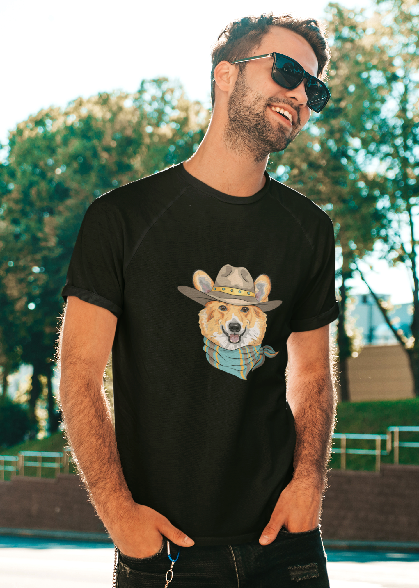 'Howdy Corgi' Short-Sleeve Unisex T-Shirt