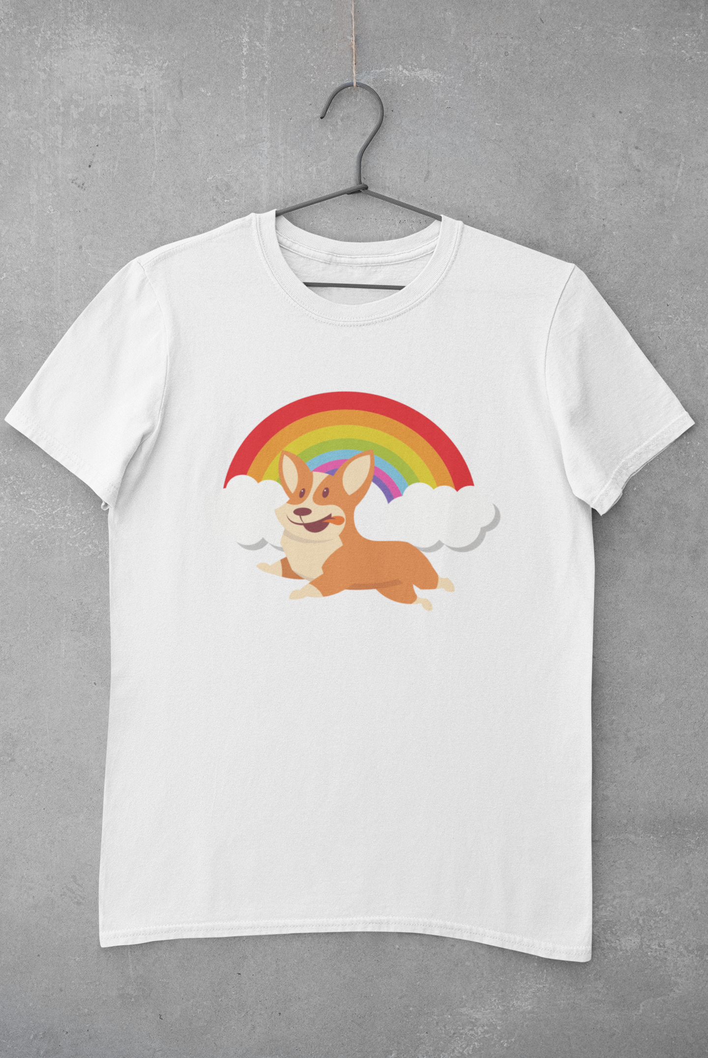 'Rainbow Corgi' Short-Sleeve Unisex T-Shirt