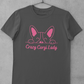 'Crazy Corgi Lady' Unisex Jersey Short Sleeve T-Shirt