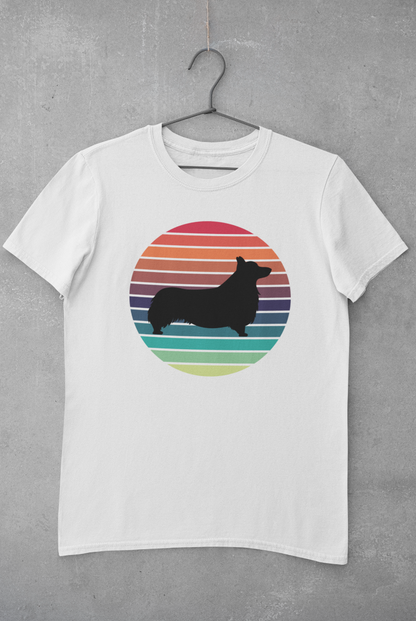 'Colorful Retro Corgi' Unisex Jersey Short Sleeve T-Shirt