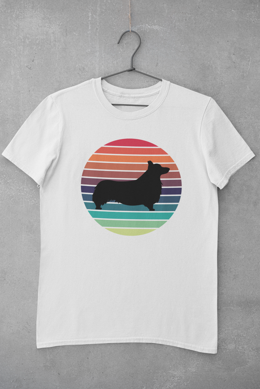 'Colorful Retro Corgi' Unisex Jersey Short Sleeve T-Shirt