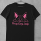 'Crazy Corgi Lady' Unisex Jersey Short Sleeve T-Shirt