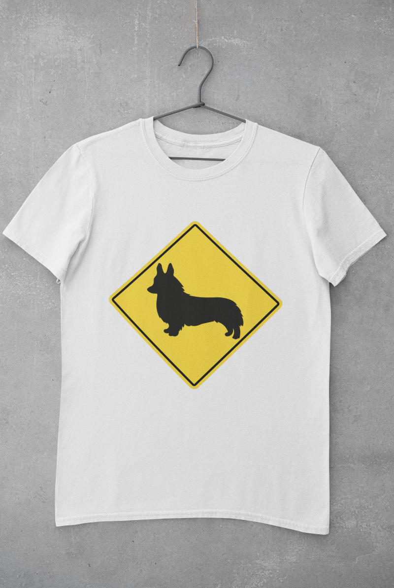Corgi Crossing' Unisex Jersey Short Sleeve T-Shirt