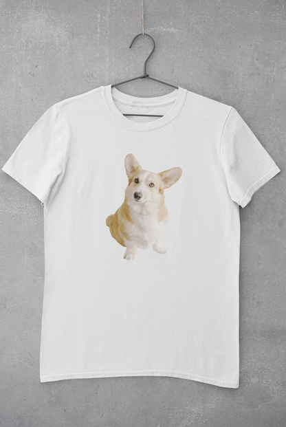 Curious Corgi' Unisex Jersey Short Sleeve T-Shirt