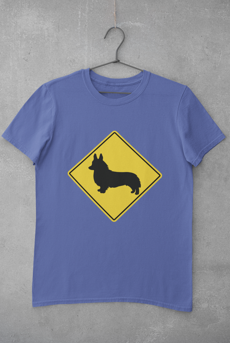 'Corgi Crossing' Unisex Jersey Short Sleeve T-Shirt