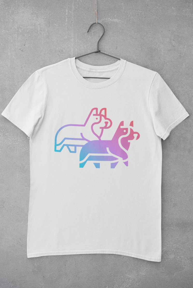 'Deco Corgi' Unisex Jersey Short Sleeve T-Shirt