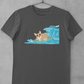 'Surfer Corgi' Unisex Jersey Short Sleeve T-Shirt