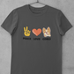 'Peace, Love, Corgi' Unisex Jersey Short Sleeve T-Shirt