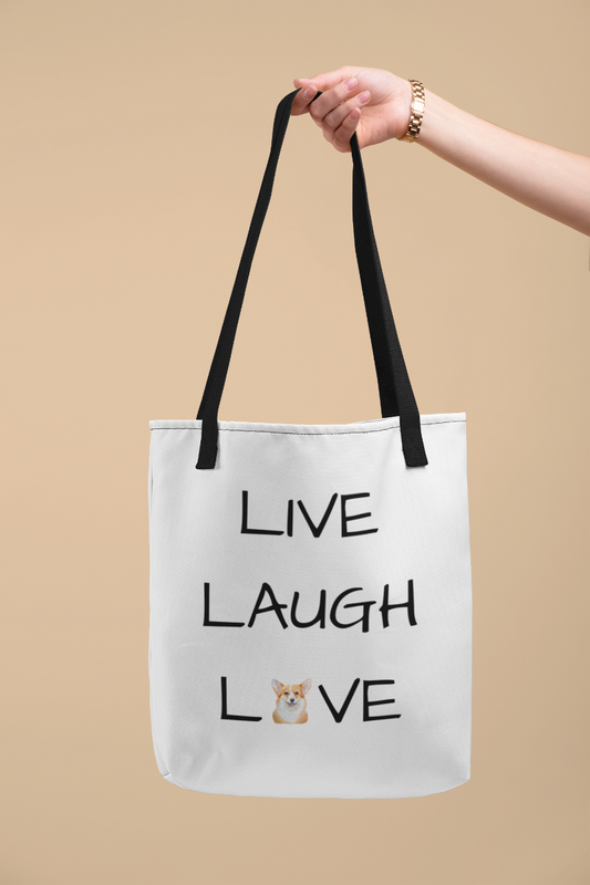 'Live Laugh Love' Tote Bag