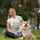 'Working Hard or Hardly Working? Corgi' Unisex Jersey Short Sleeve T-Shirt