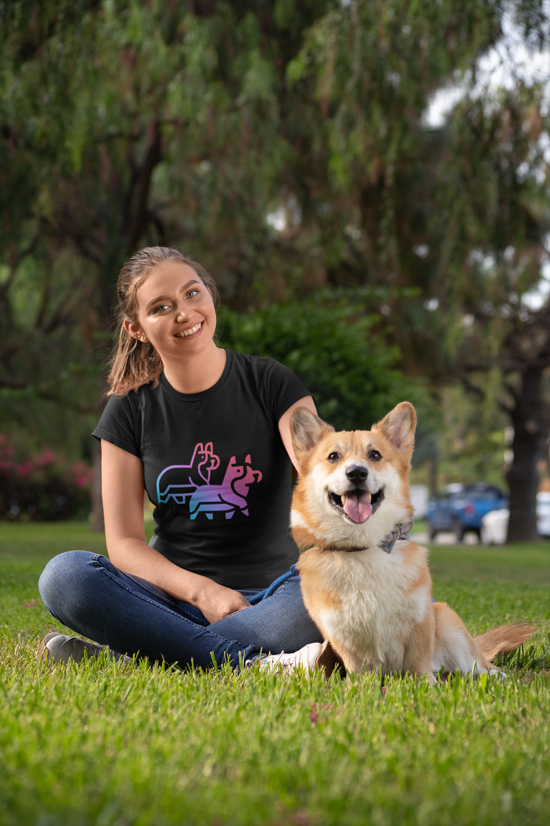 'Deco Corgi' Unisex Jersey Short Sleeve T-Shirt