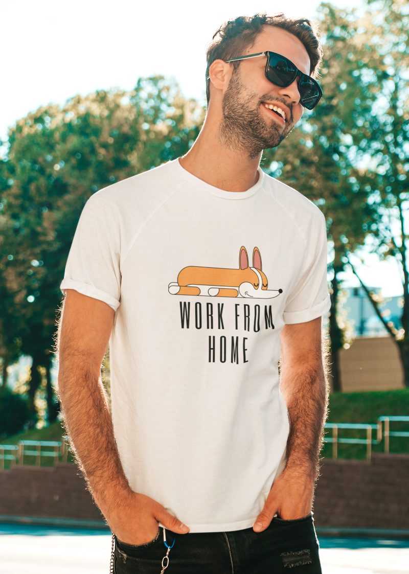 'Work From Home' Unisex Jersey Short Sleeve T-Shirt