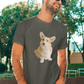 'Curious Corgi' Unisex Jersey Short Sleeve T-Shirt