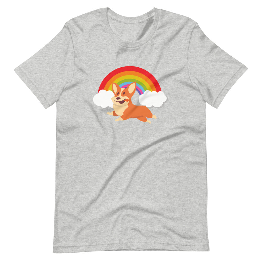 'Rainbow Corgi' Short-Sleeve Unisex T-Shirt