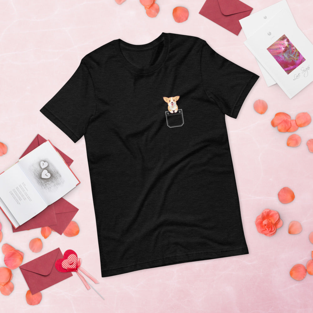'Pocket Corgi 1' Short-Sleeve Unisex T-Shirt
