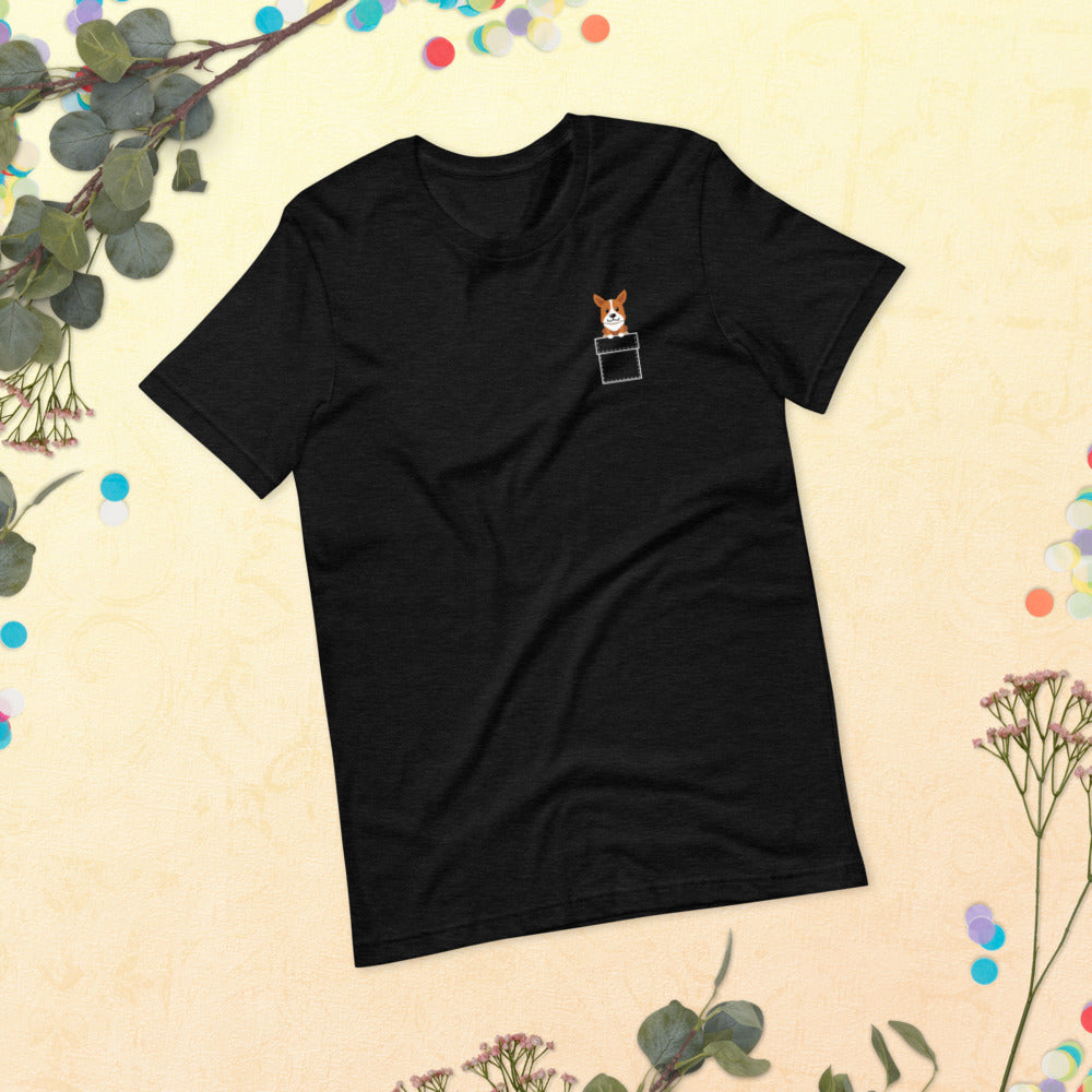 'Pocket Corgi 2' Short-Sleeve Unisex T-Shirt