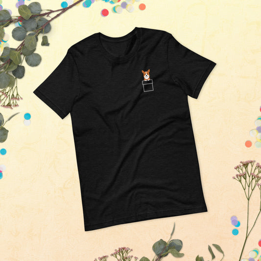 'Pocket Corgi 2' Short-Sleeve Unisex T-Shirt