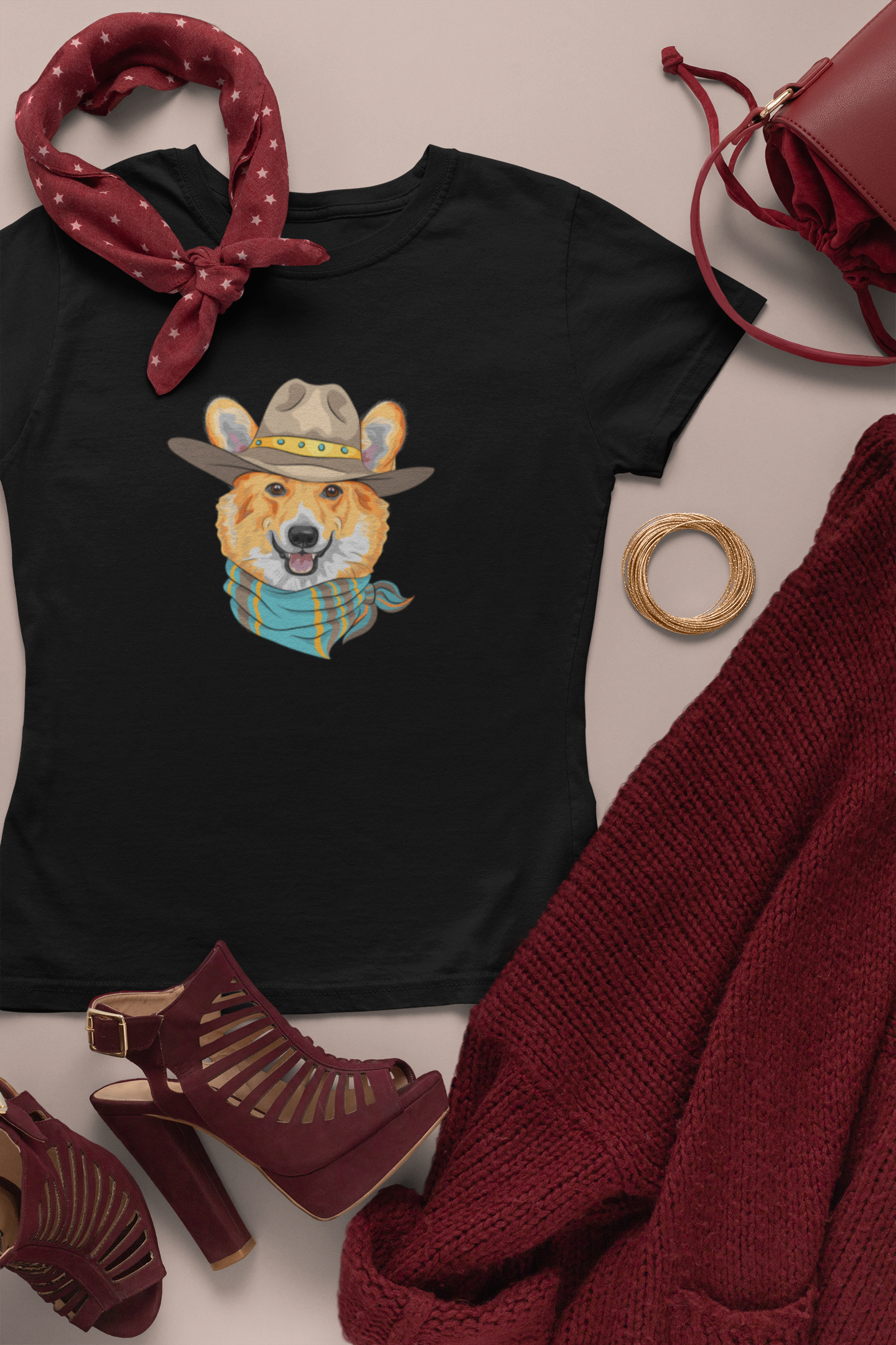 'Howdy Corgi' Short-Sleeve Unisex T-Shirt