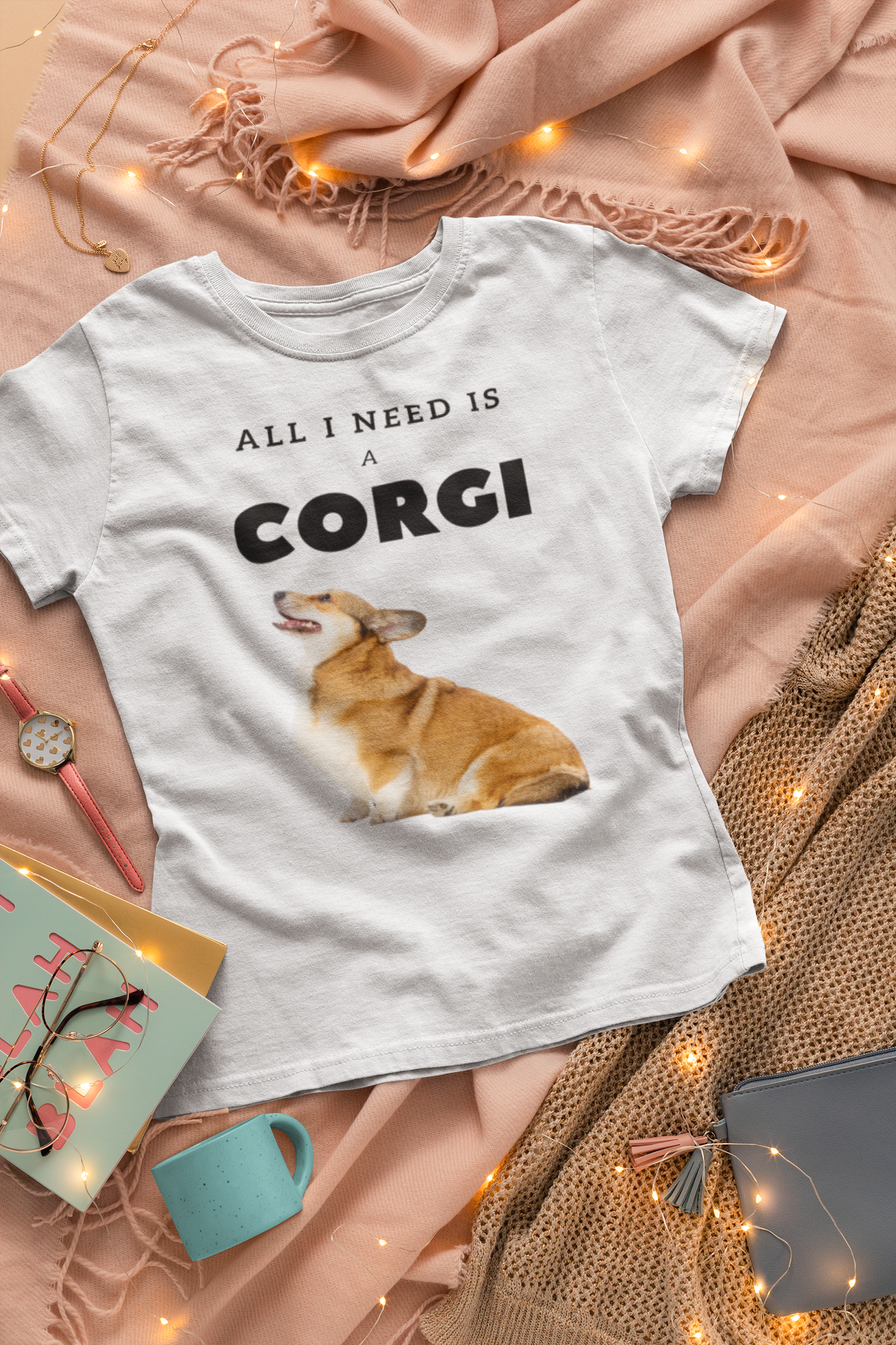 'All I Need is a Corgi' Short-Sleeve Unisex T-Shirt