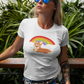 'Rainbow Corgi' Short-Sleeve Unisex T-Shirt