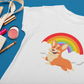 'Rainbow Corgi' Short-Sleeve Unisex T-Shirt