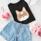 'Nerdy Corgi' Short-Sleeve Unisex T-Shirt